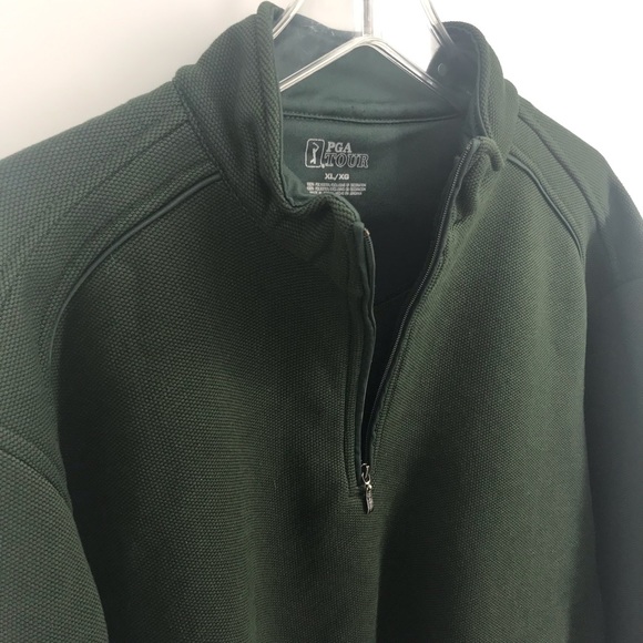 Green PGA Tour 1/2 Zip Pullover Mens XL - Picture 4 of 7